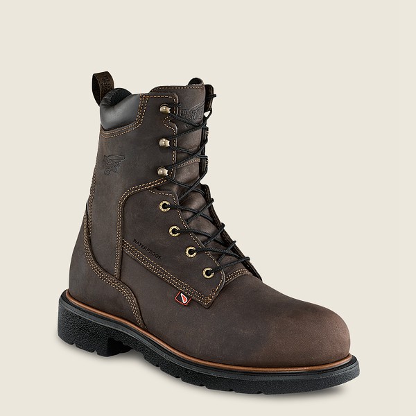 Bottes de Sécurité Red Wing - Dynaforce® - 8-Inch Insulated Waterproof Toe - Grise Foncé - Homme 716